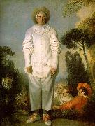 Jean-Antoine Watteau Gilles as Pierrot oil painting on canvas